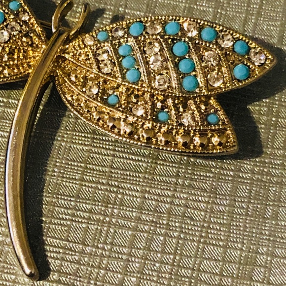 Vintage Monet Dragonfly Brooch - Picture 6 of 8
